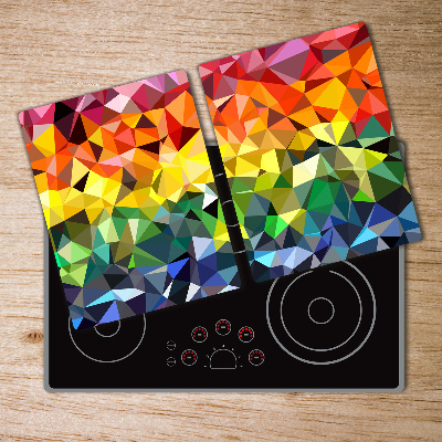 Chopping board glass Geometric background