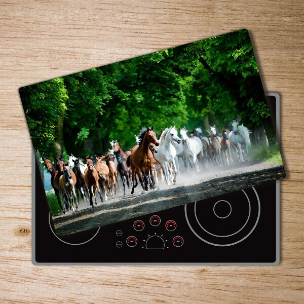 Chopping board Horses at gallop