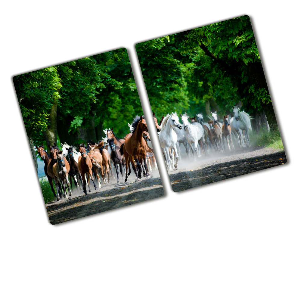 Chopping board Horses at gallop