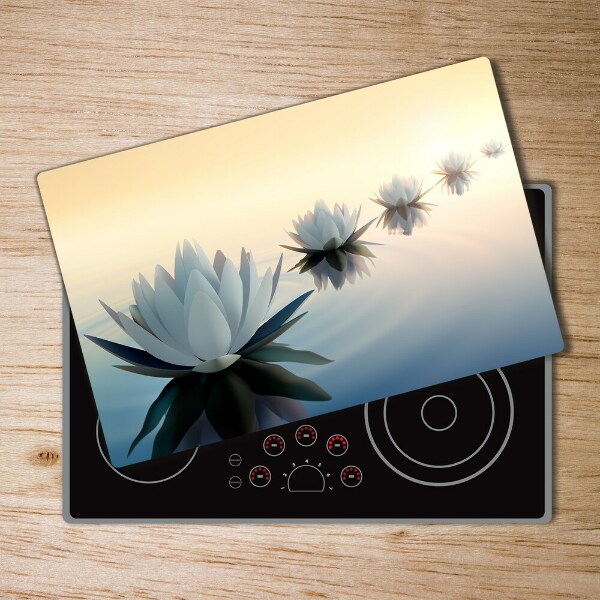 Chopping board Lotos flowers