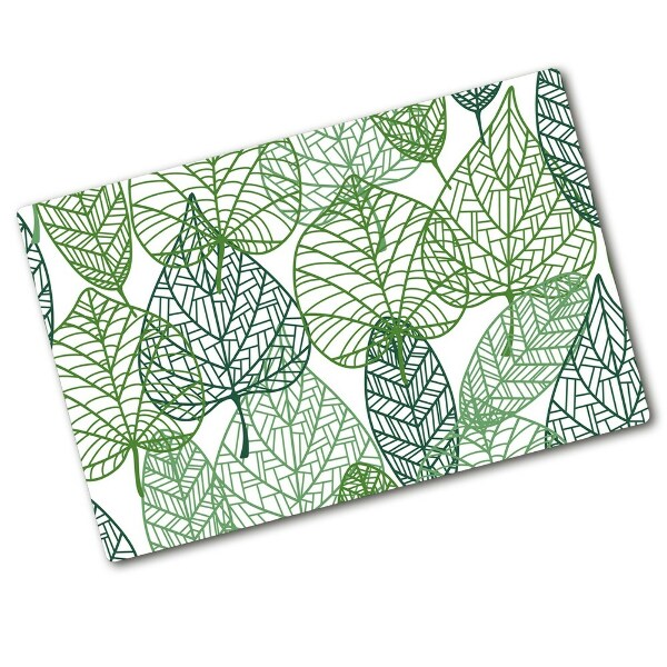 Cutting board Green leaves pattern