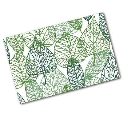 Cutting board Green leaves pattern