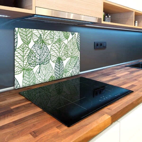 Cutting board Green leaves pattern