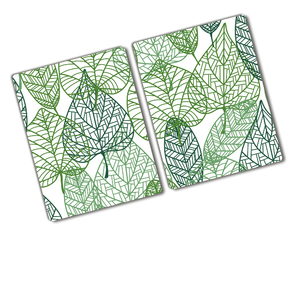 Cutting board Green leaves pattern