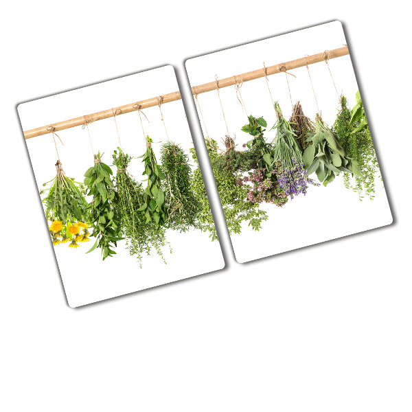 Chopping board Herbs on a string