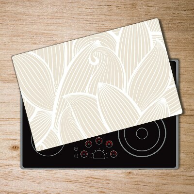 Chopping board glass Pattern leaves