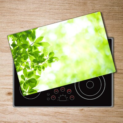 Chopping board glass Leaves