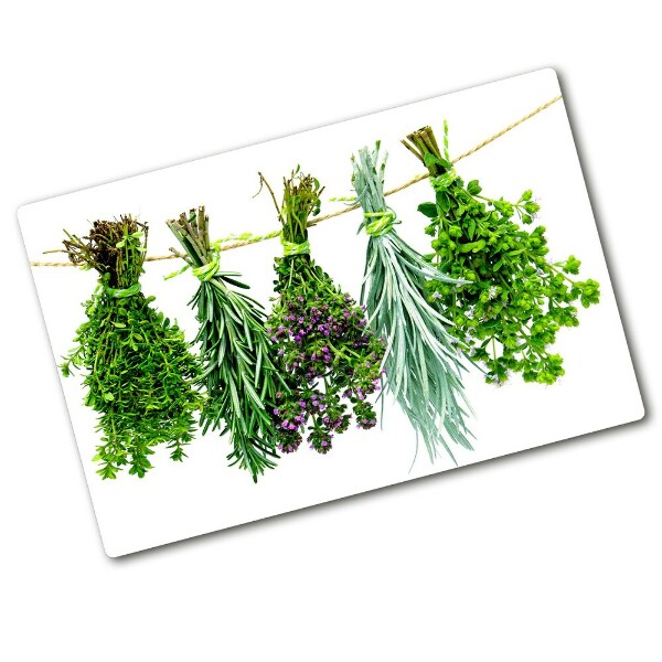 Chopping board Herbs on a string