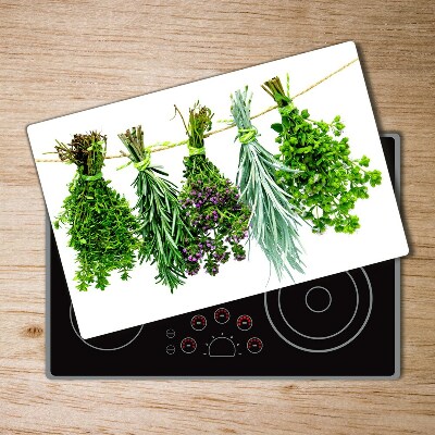 Chopping board Herbs on a string