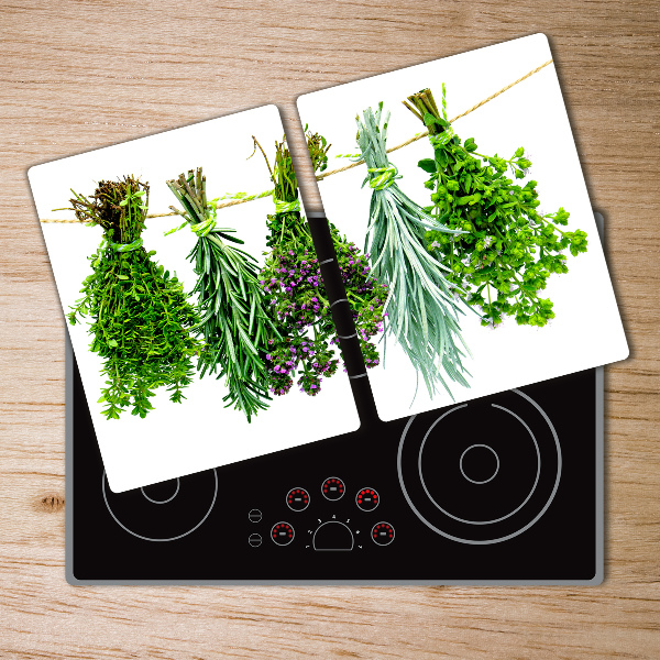 Chopping board Herbs on a string