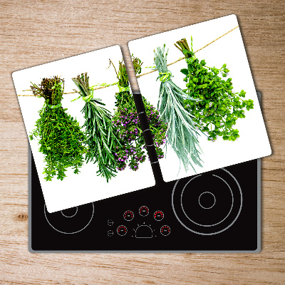 Chopping board Herbs on a string