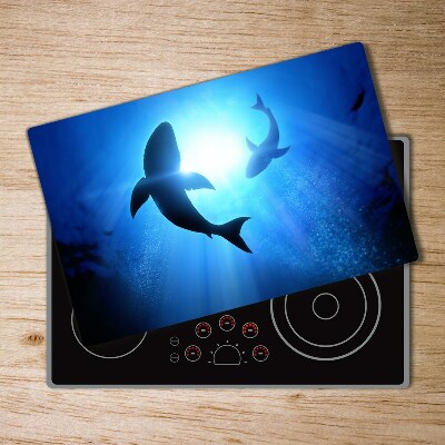 Chopping board Two sharks