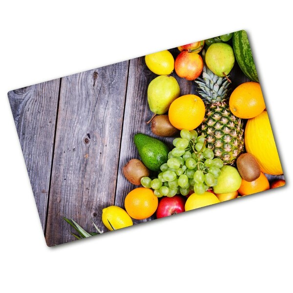 Chopping board Fruit on wood