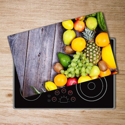 Chopping board Fruit on wood