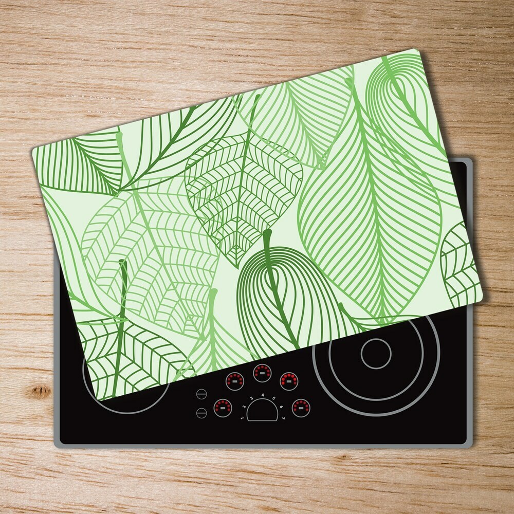 Chopping board glass Pattern leaves