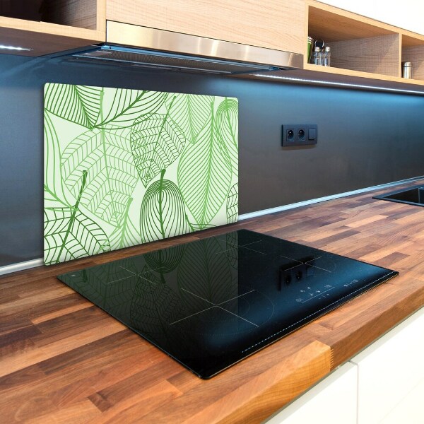 Chopping board glass Pattern leaves