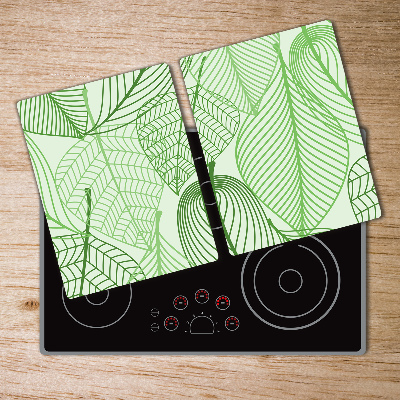 Chopping board glass Pattern leaves