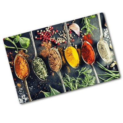 Chopping board Colorful spices