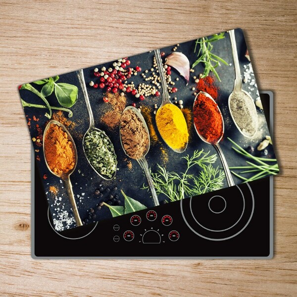 Chopping board Colorful spices