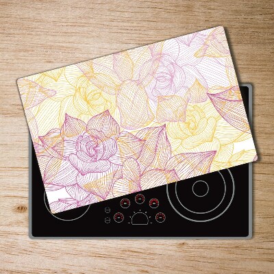 Cutting board Floral pattern