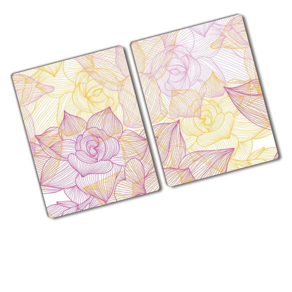 Cutting board Floral pattern