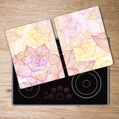 Cutting board Floral pattern