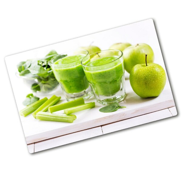 Chopping board glass Green cocktail