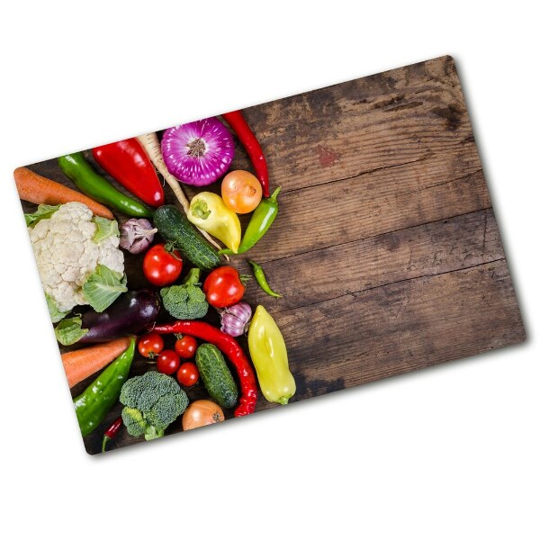 Chopping board glass Vegetables