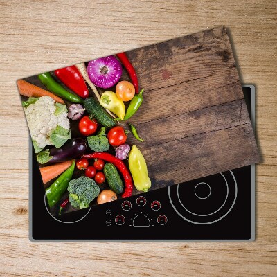 Chopping board glass Vegetables