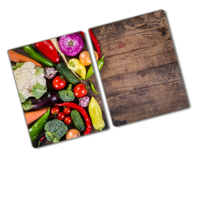 Chopping board glass Vegetables