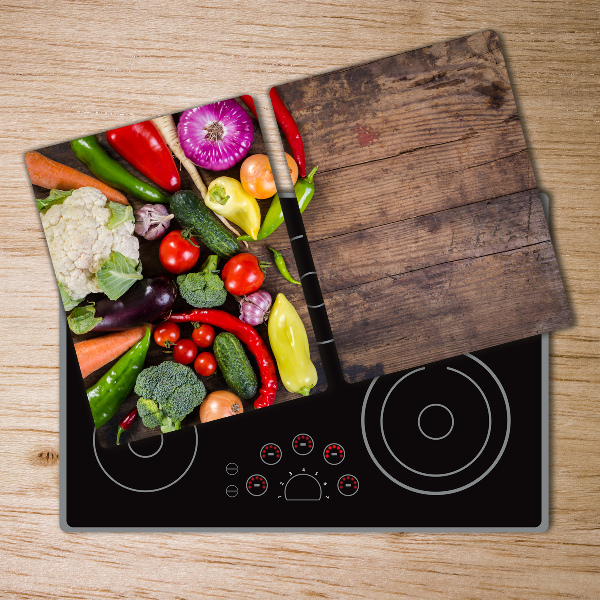 Chopping board glass Vegetables