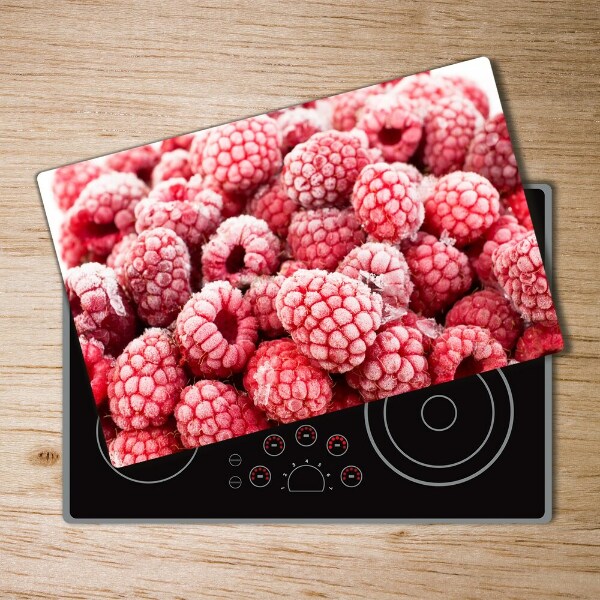 Cutting board Frozen raspberries