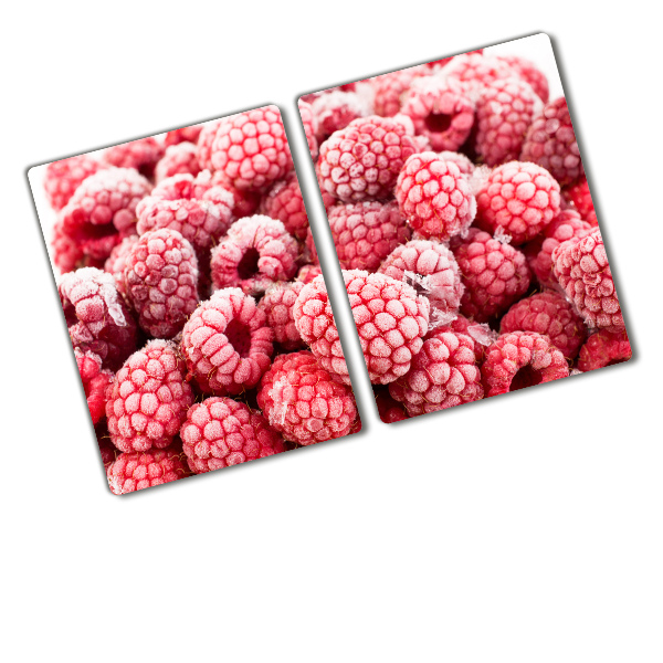 Cutting board Frozen raspberries