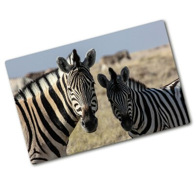 Cutting board Two zebras