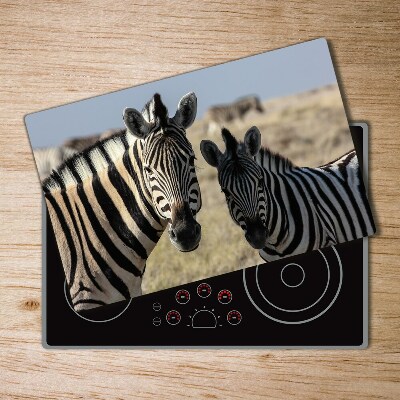 Cutting board Two zebras