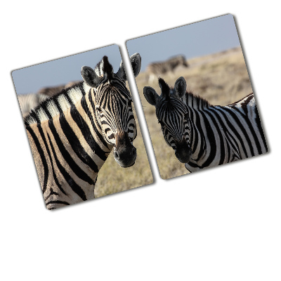 Cutting board Two zebras