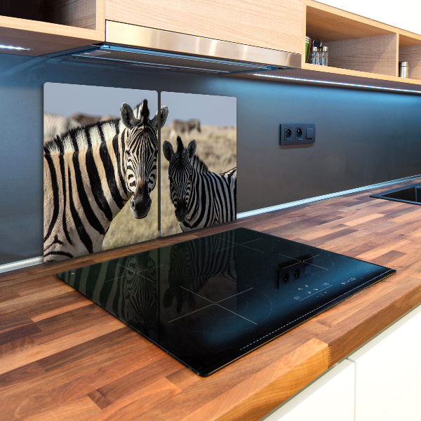 Cutting board Two zebras