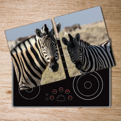 Cutting board Two zebras