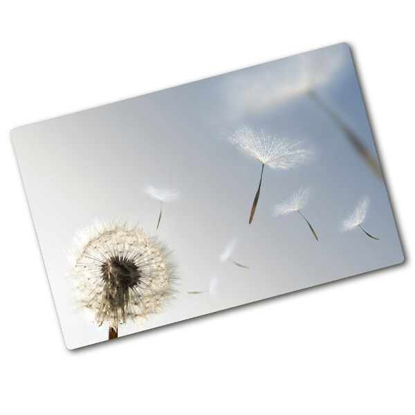 Glass chopping board Dandelion