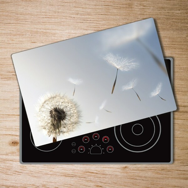 Glass chopping board Dandelion