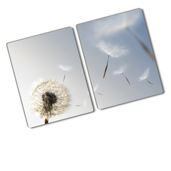 Glass chopping board Dandelion