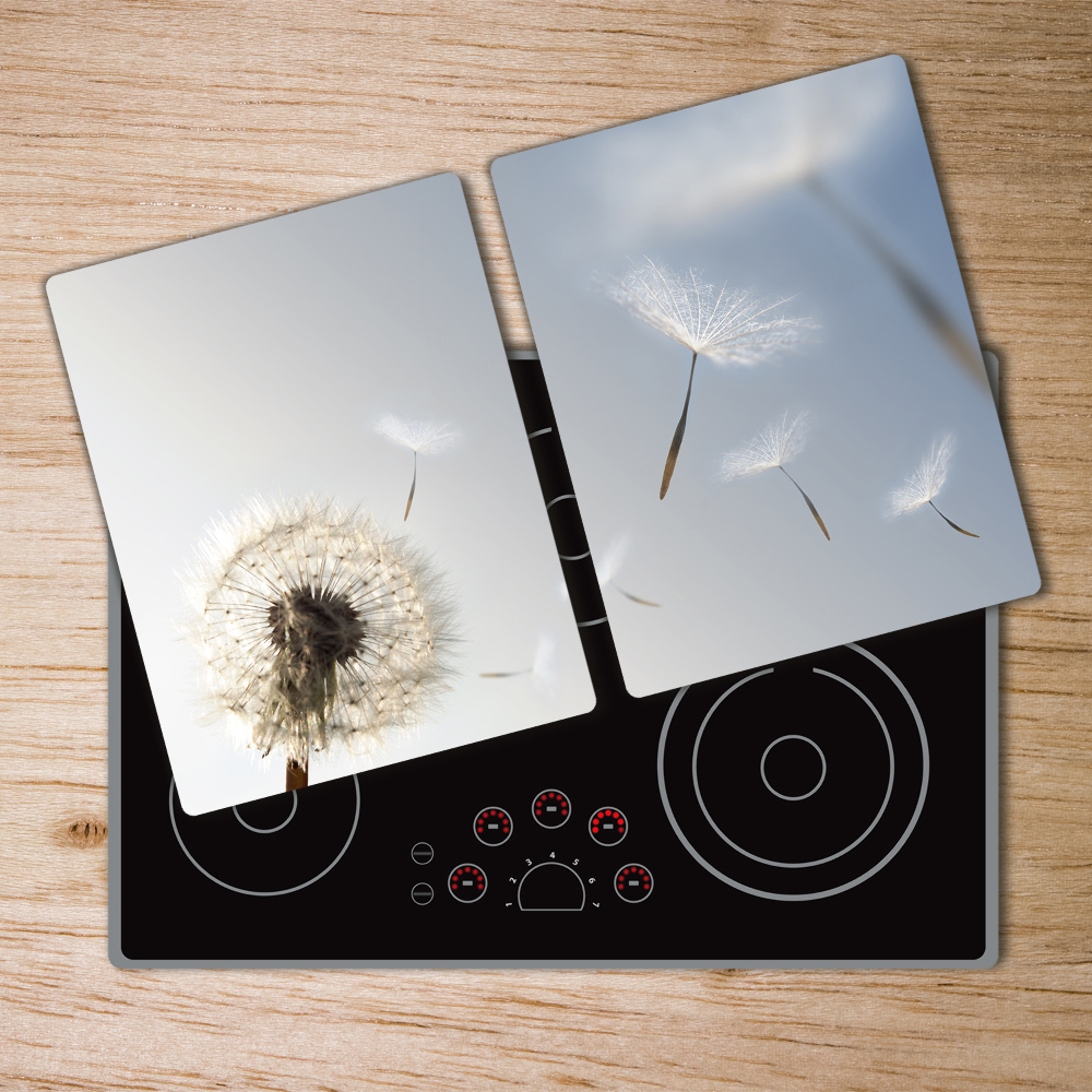 Glass chopping board Dandelion