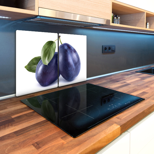 Glass chopping board Plums