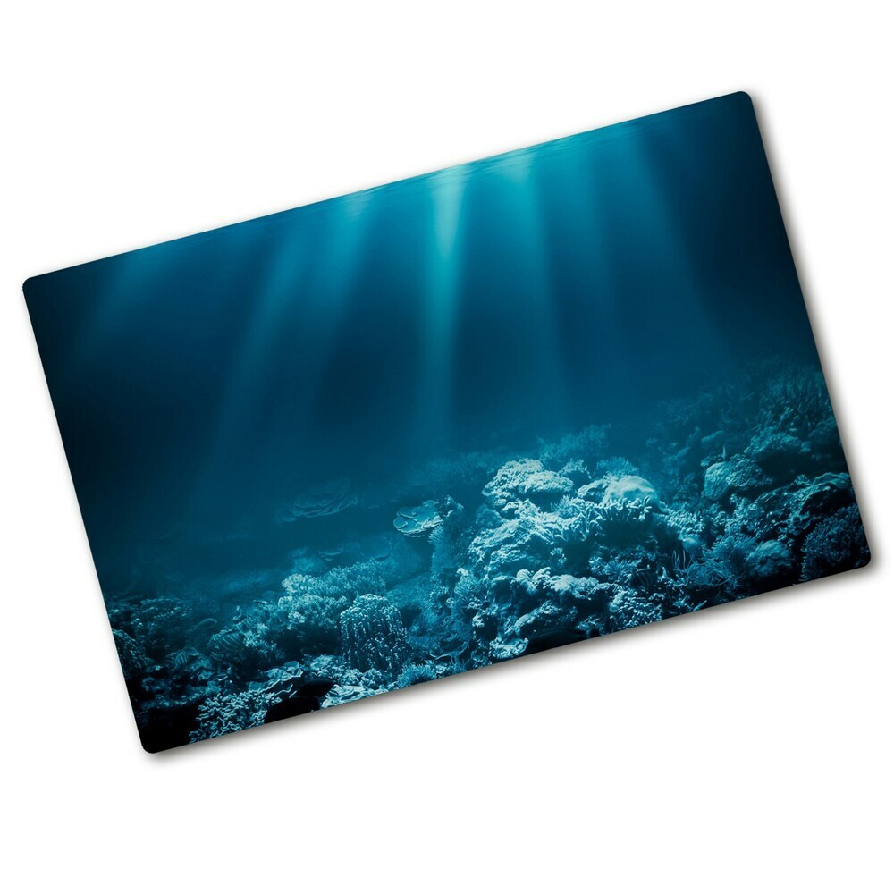 Chopping board glass Underwater world