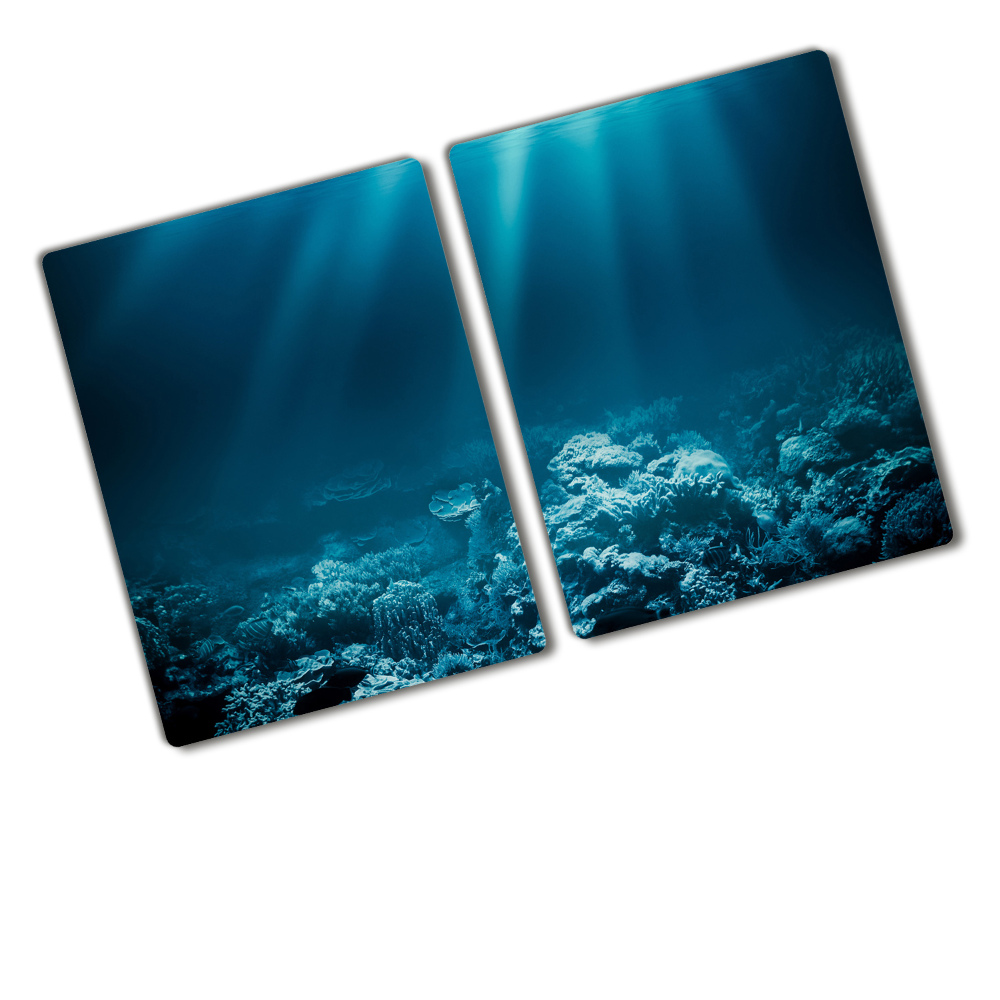 Chopping board glass Underwater world