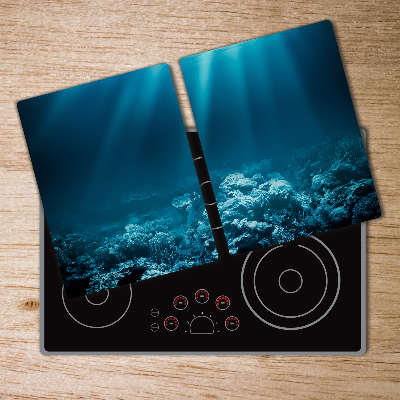 Chopping board glass Underwater world