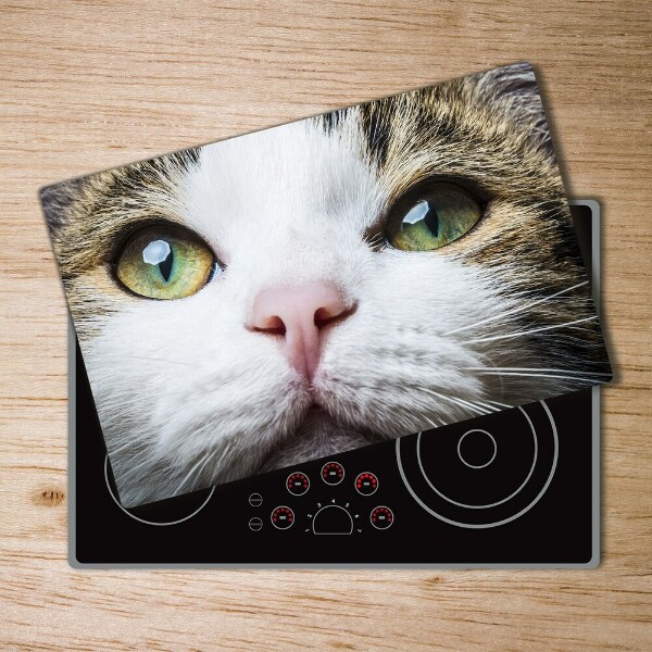 Chopping board Green cat eyes