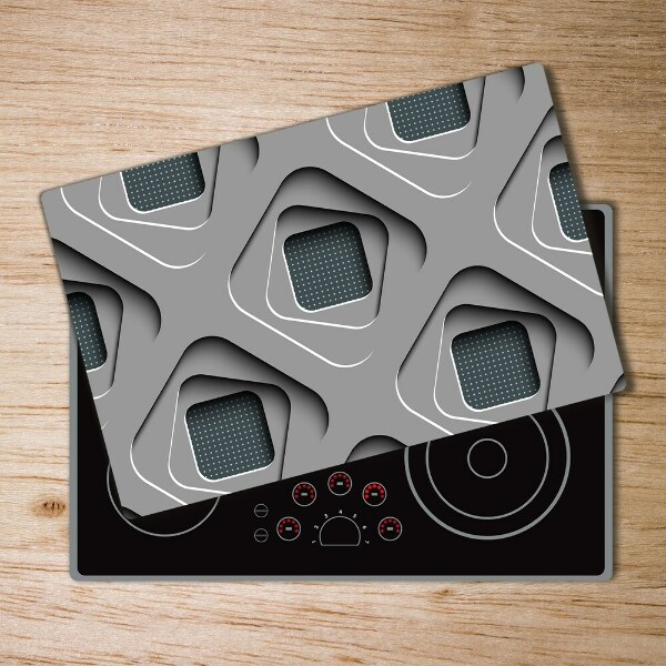 Chopping board glass 3D abstraction