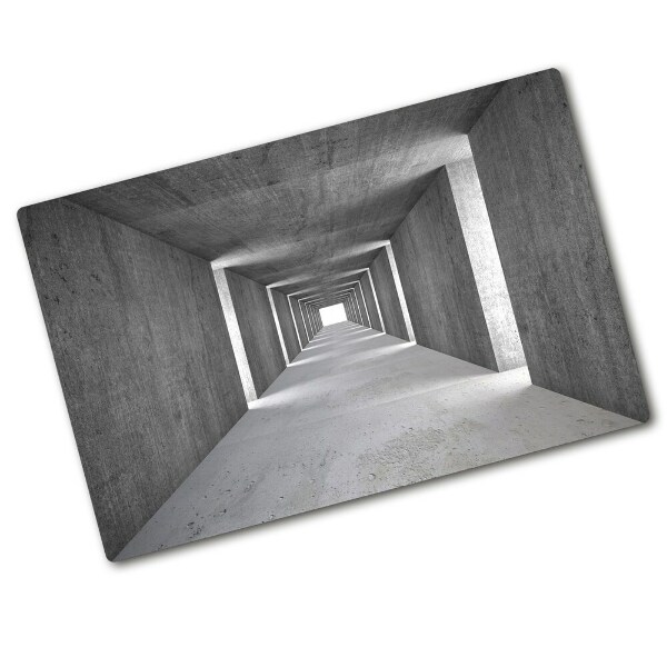 Glass chopping board Concrete tunnel