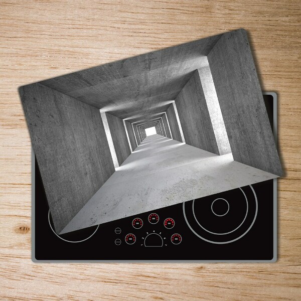 Glass chopping board Concrete tunnel